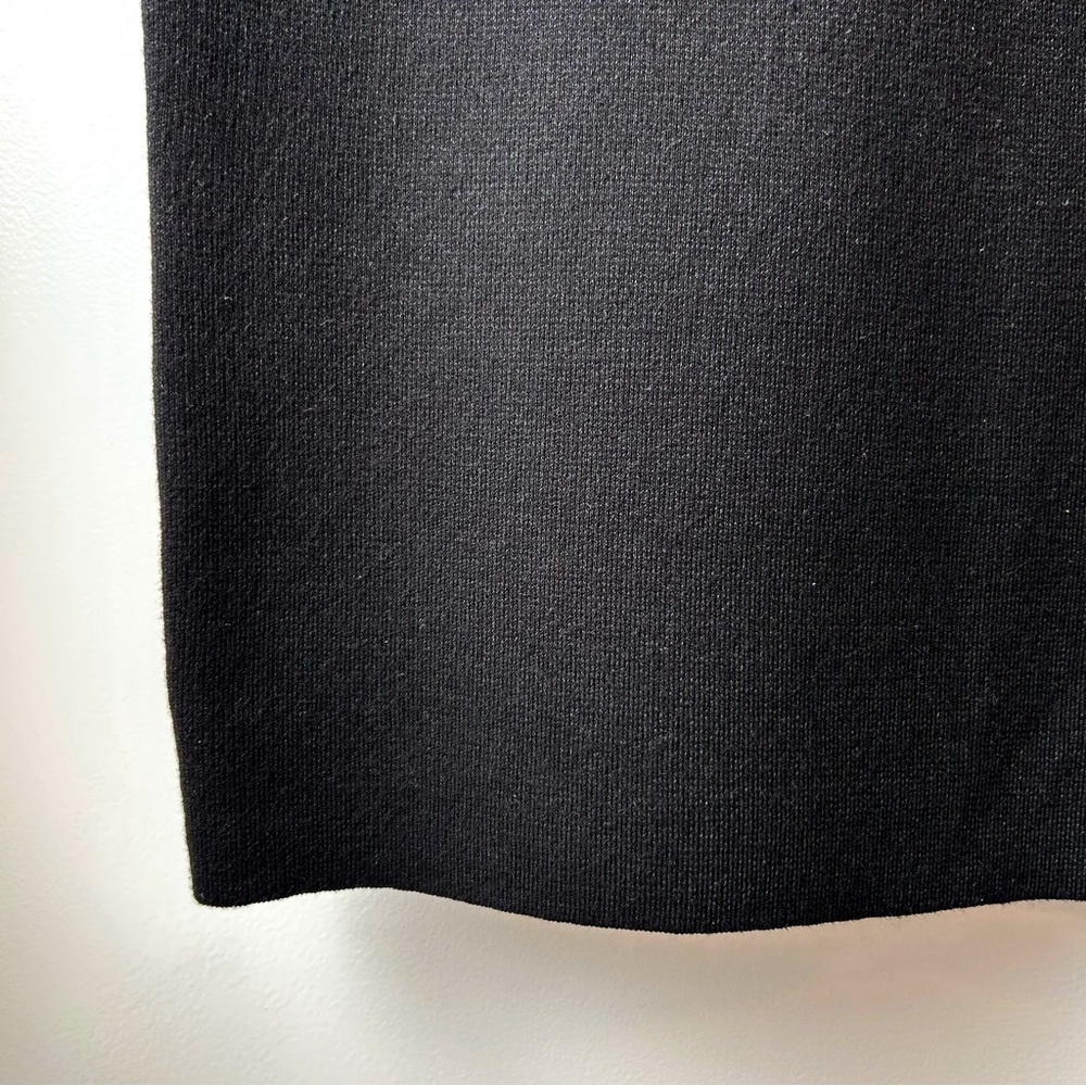 Icone Thick Knit Stretch Midi Skirt Black - Picture 3 of 8